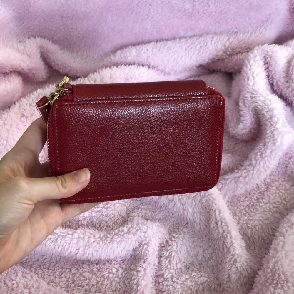 NWT rich red wristlet